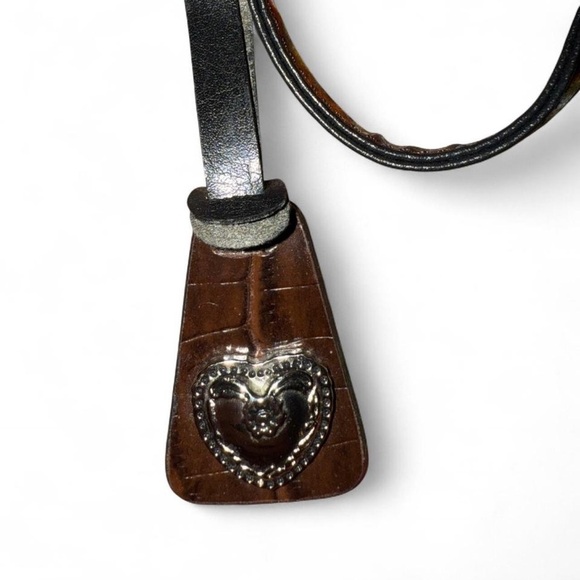 NOATD Brown Leather Reptile Women's Bag - Picture 7 of 9